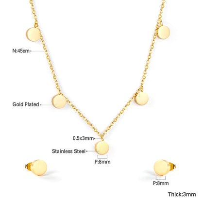 circle pendant size measurement chart