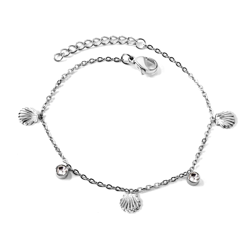 conch-shell-bracelet-nautical-luxe-silver