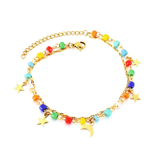 cosmic bead anklet festival