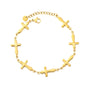 American Vintage 3D Cross Link Bracelet 304L Stainless Steel