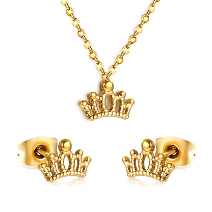 crown jewelry stainless gold
