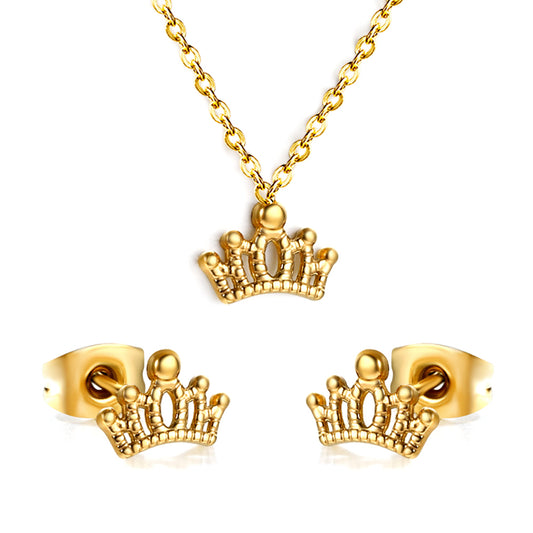 crown jewelry stainless gold