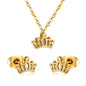 crown jewelry stainless gold