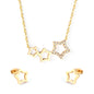 cz star cluster jewelry set