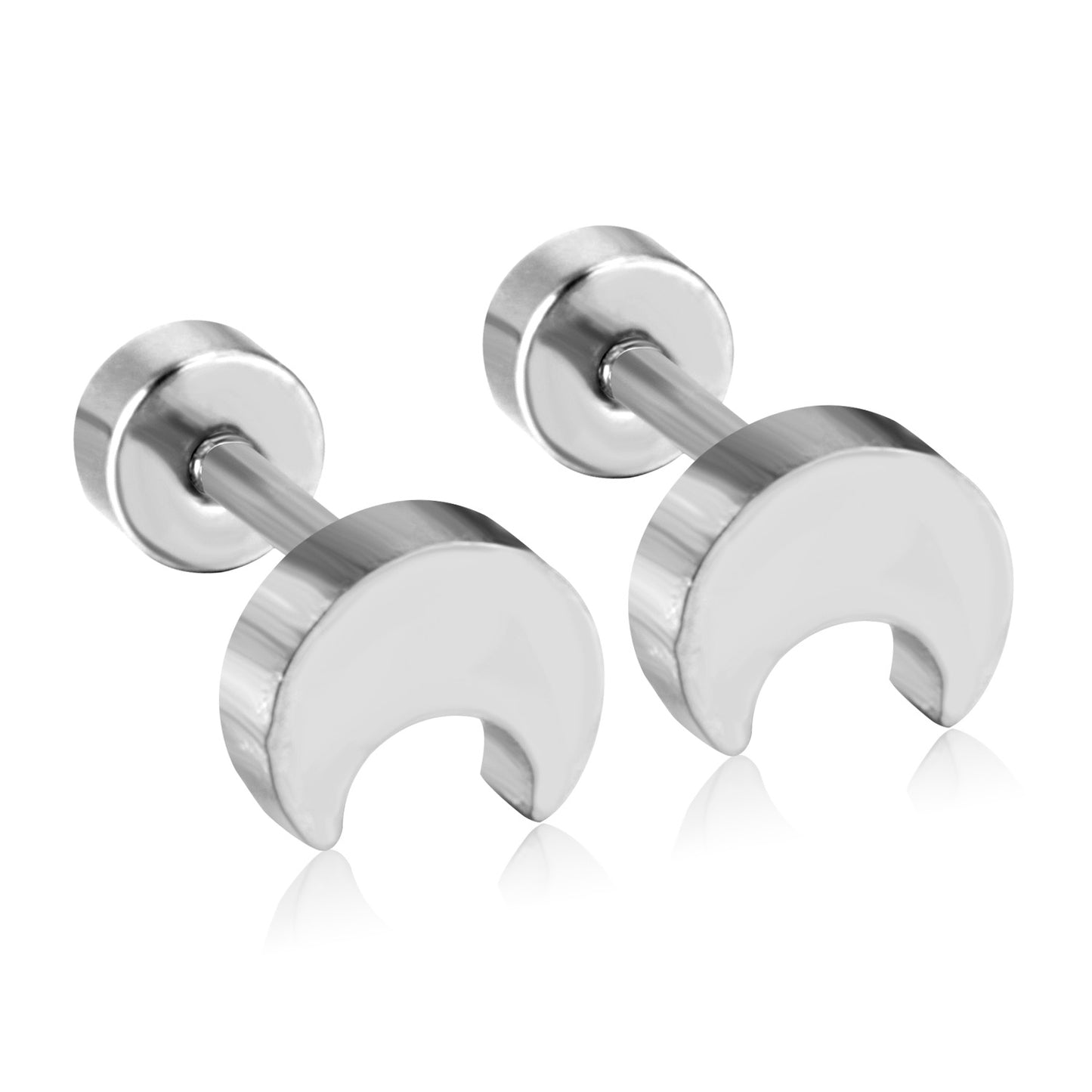 Wholesale Gold Moon Stud Earrings Celestial Mystique