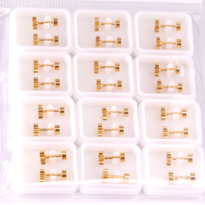 Wholesale Gold Floral Stud Earrings Blossom Romance