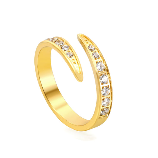 diamond-open-ring-gold-party-jewelry