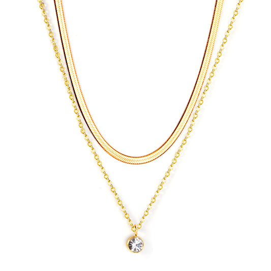 double-necklace-18kgold-solitaire-diamond