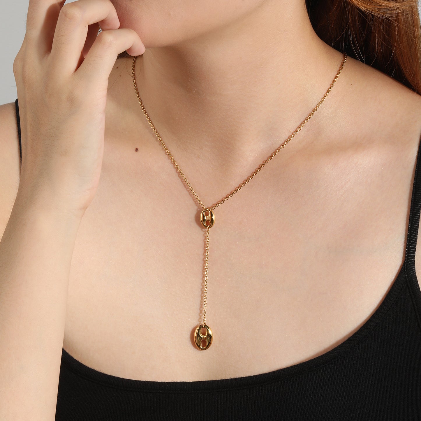 Versatile Waterproof Long Lariat Necklace for Effortless Chic Layering