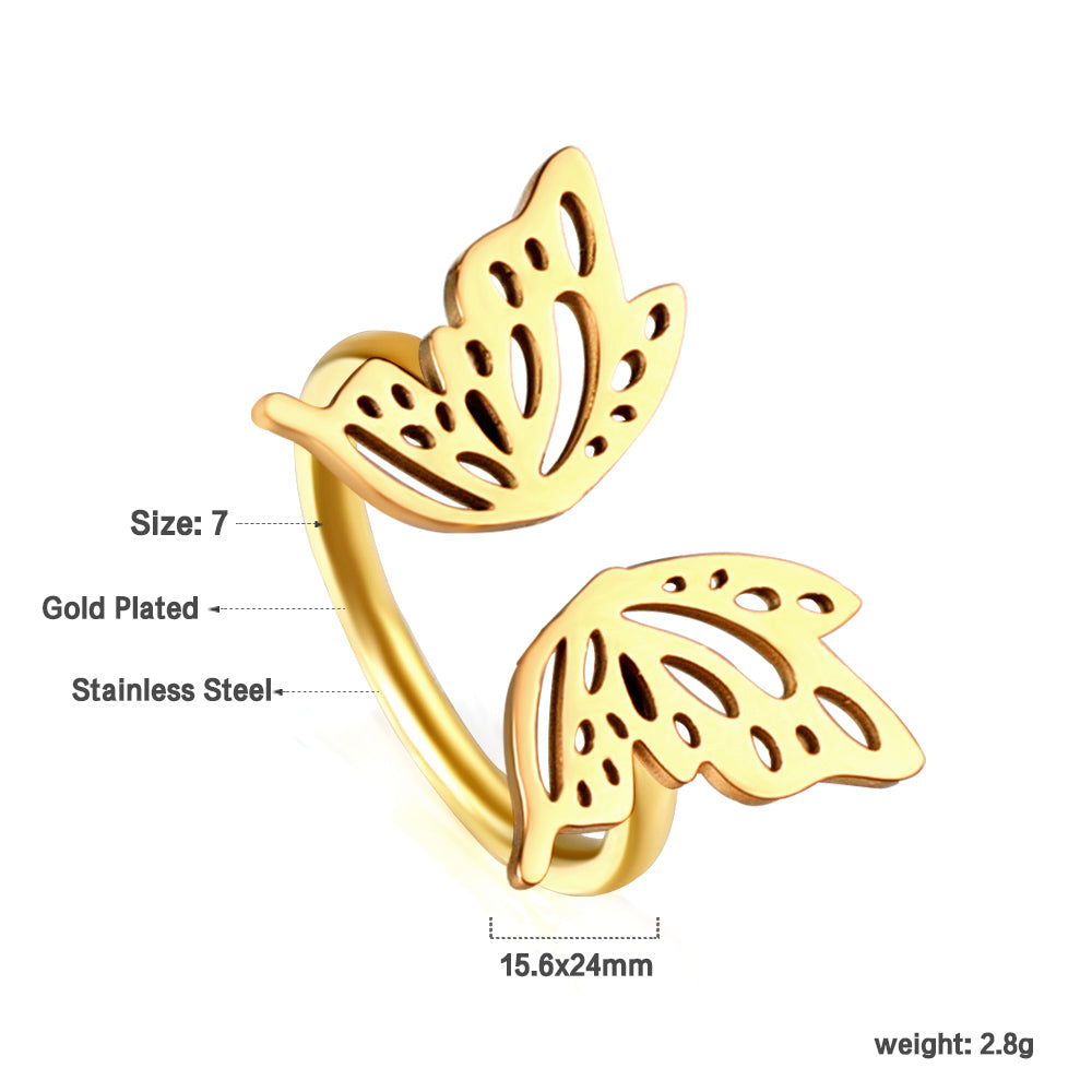 dual butterfly ring size guide inner diameter thickness measurement