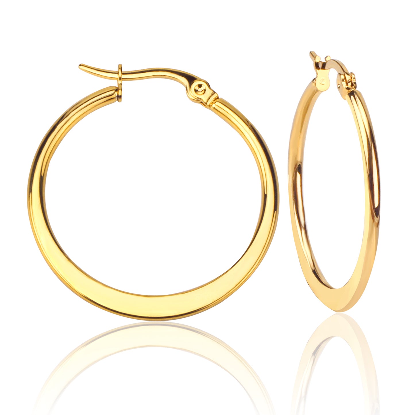 Wholesale 18K Gold Large Hoop Earrings Classic Design