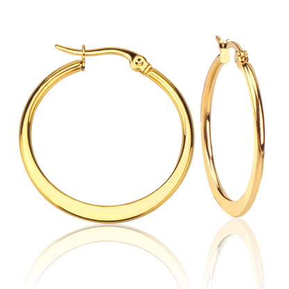 Wholesale 18K Gold Large Hoop Earrings Classic Design