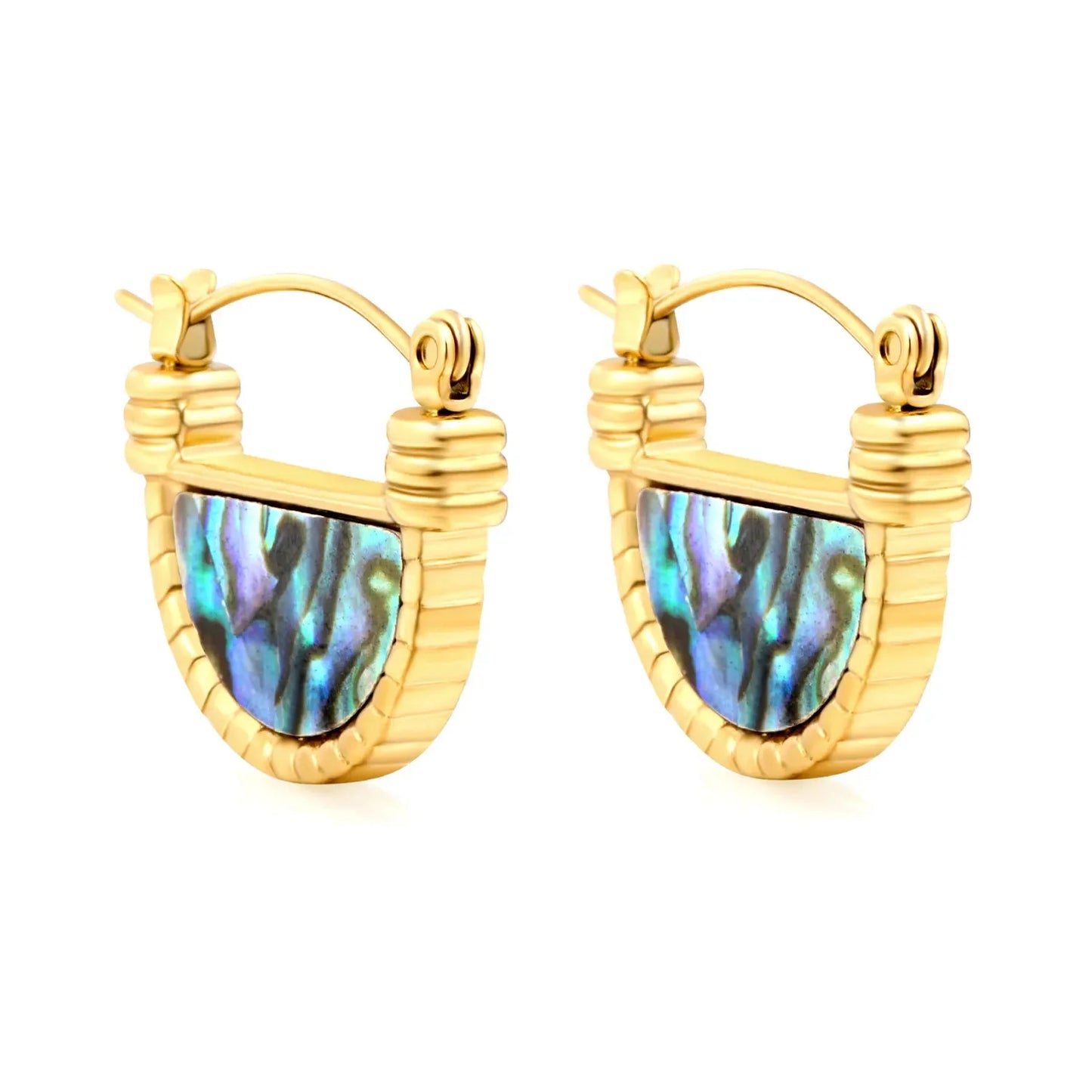 Bulk Stainless Steel Abalone Shell Hoops | Natural Inlay Supplier