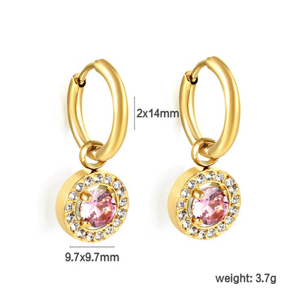 Hypoallergenic 304L Stainless Steel Zircon Earrings | Everyday Luxury