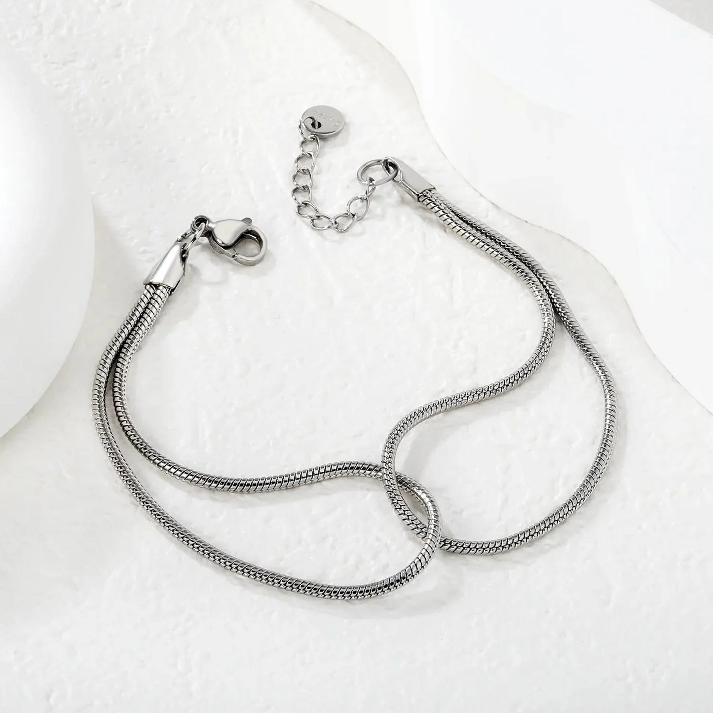 Minimalist 304L Stainless Steel Snake Bracelet | Daily Essentials