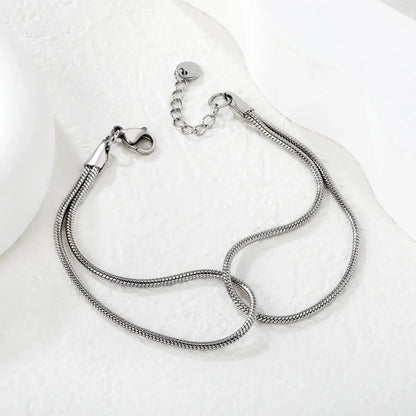 Minimalist 304L Stainless Steel Snake Bracelet | Daily Essentials