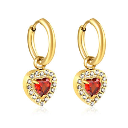 Bulk 304L Stainless Steel Heart Halo Hoops | Romantic Jewelry Factory