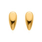 Wholesale Waterproof PVD Gold/Silver Contoured Teardrop Studs