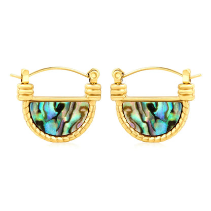 Bulk Stainless Steel Abalone Shell Hoops | Natural Inlay Supplier