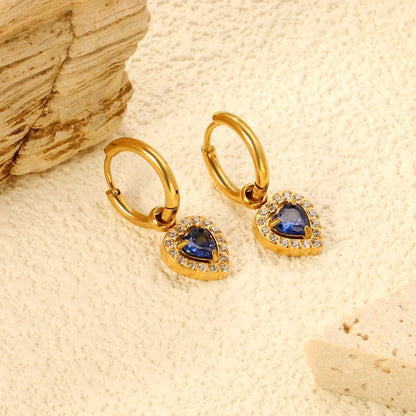 Bulk 304L Stainless Steel Heart Halo Hoops | Romantic Jewelry Factory