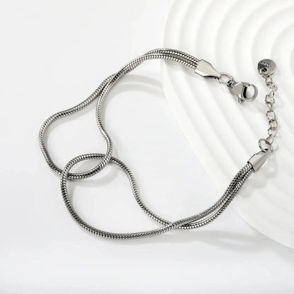 Minimalist 304L Stainless Steel Snake Bracelet | Daily Essentials