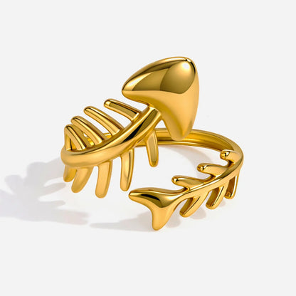 Express Your Boho Spirit with a Lightweight Cutout Fishbone Arrow Ring
