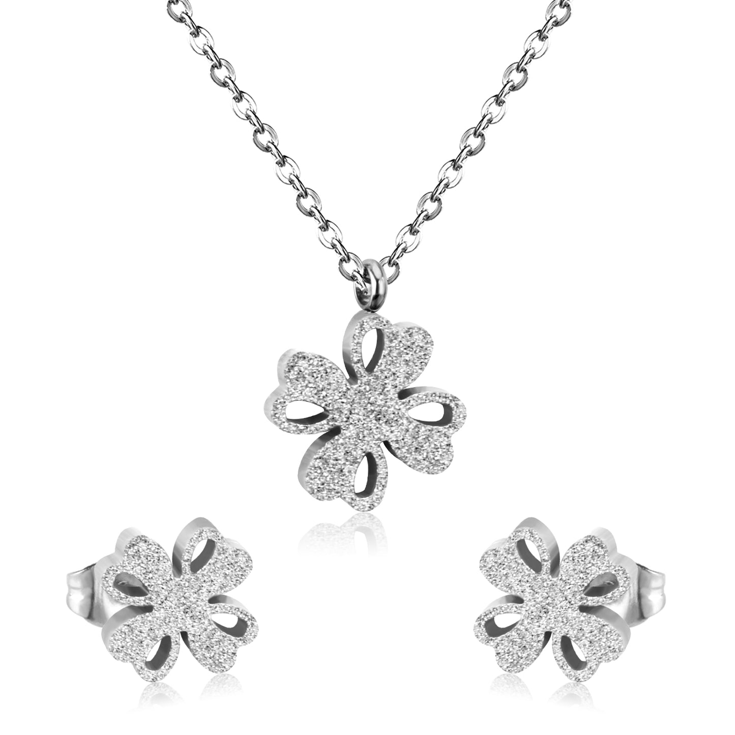 floral laser cut stainless steel white background-steel