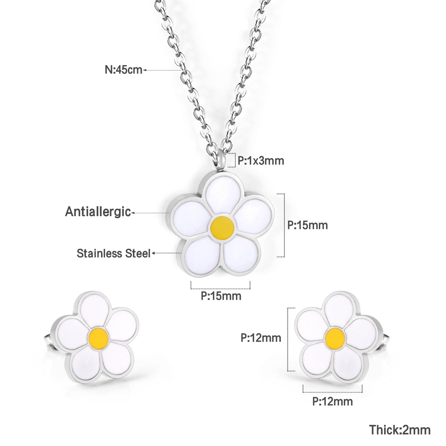 floral pendant size diagram-steel