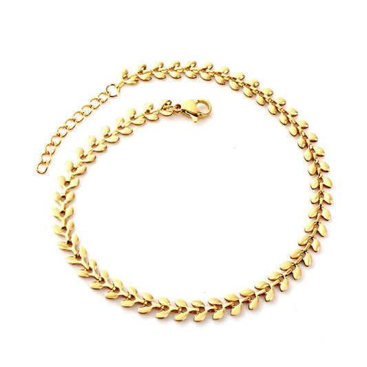 foliage link anklet botanical