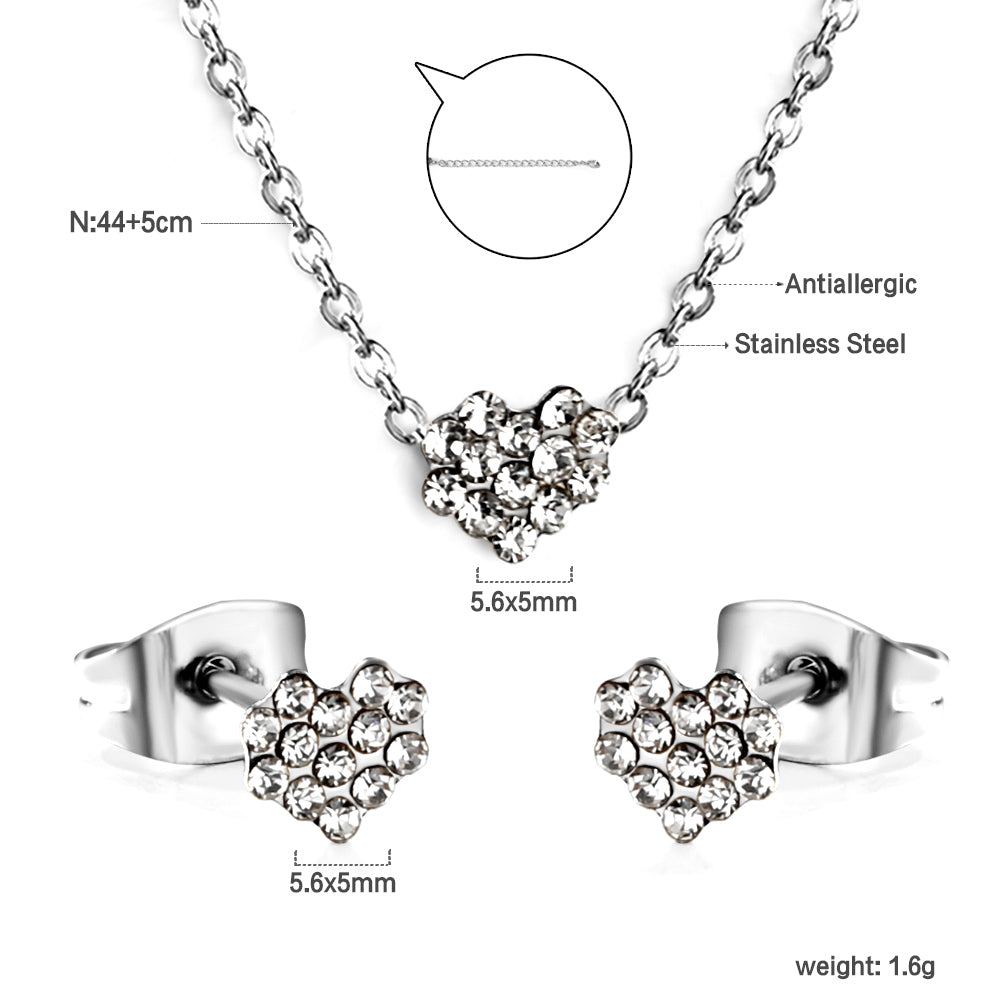 full cz heart chart-steel