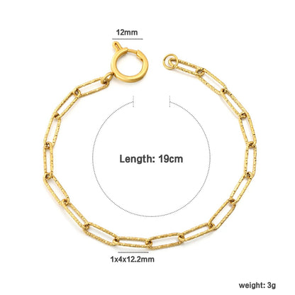 Wholesale vintage anchor spring clasp oval link chain jewelry