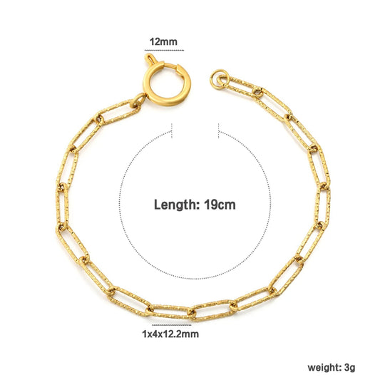 Wholesale vintage anchor spring clasp oval link chain jewelry