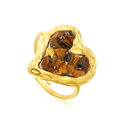 Vibrant Bohemian Summer Accessory Blending Vintage Gold with Raw Gemstones