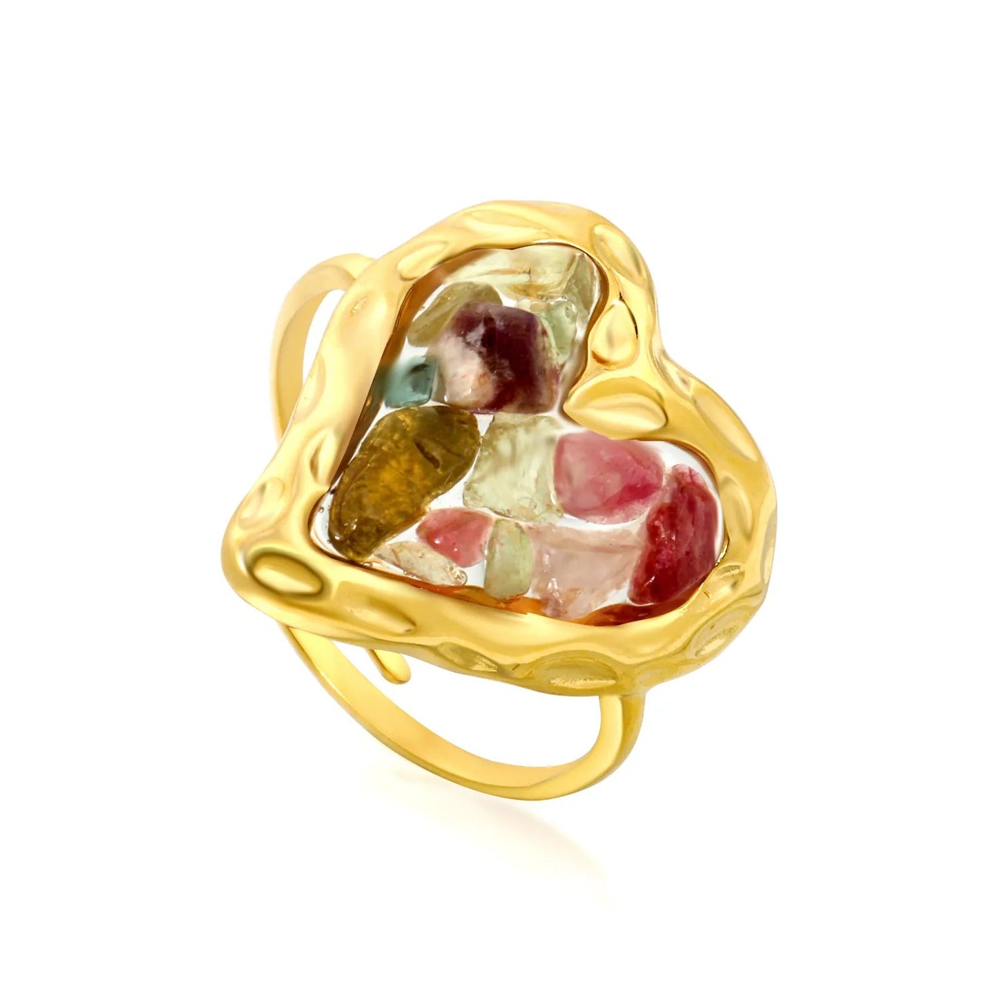Vibrant Bohemian Summer Accessory Blending Vintage Gold with Raw Gemstones
