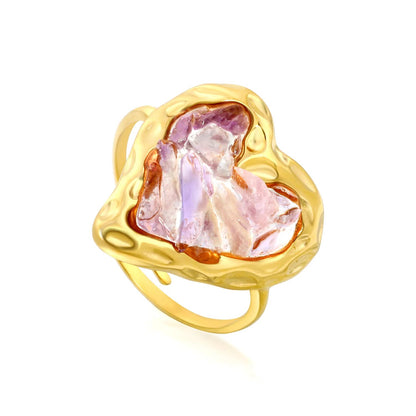 Vibrant Bohemian Summer Accessory Blending Vintage Gold with Raw Gemstones