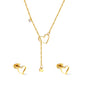 heart cz layered jewelry set