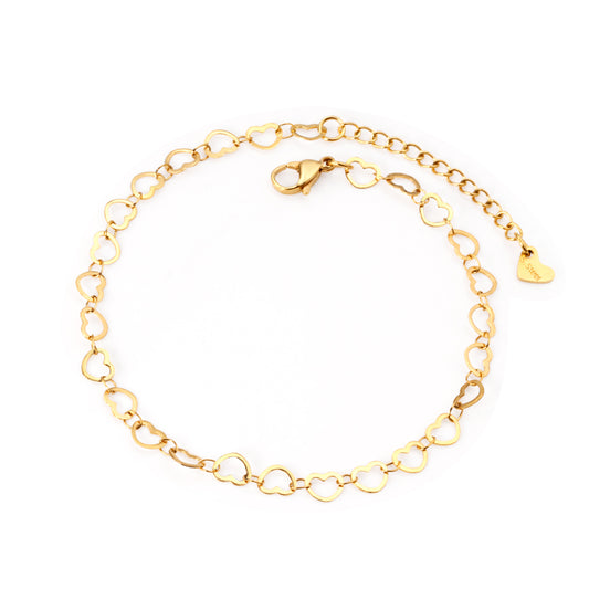 heart link romantic anklet
