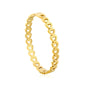 Romantic Whispers: Delicate Continuous Cutout Heart Hinged Bangle