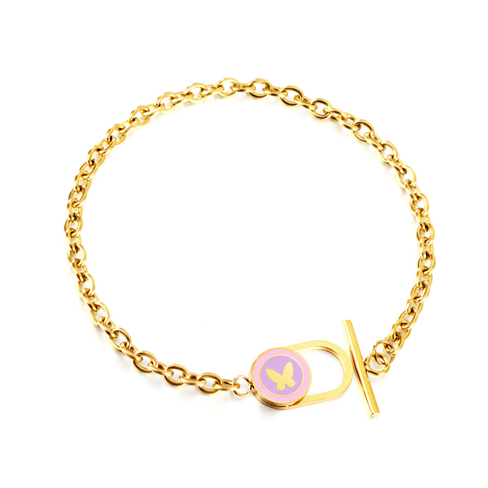 hoop-link-eye-charm-bracelet-18kgold