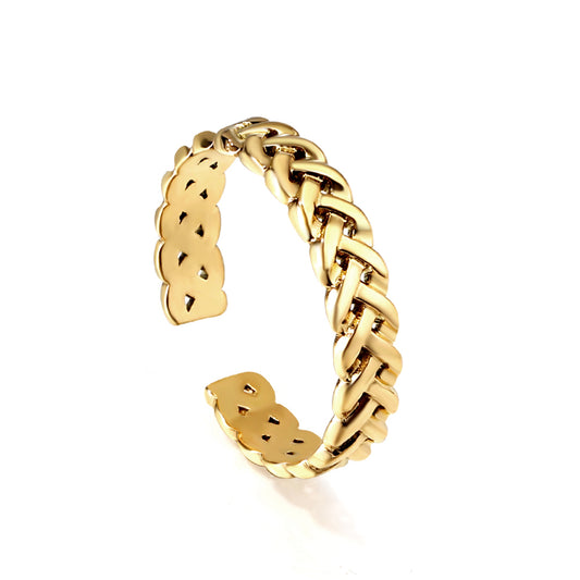industrial-chain-ring-18kgold-woven-wholesale