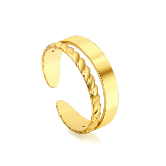 industrial-dual-texture-ring-gold-wholesale