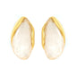 Vintage Irregular Resin Stud Earrings 304L Stainless Steel
