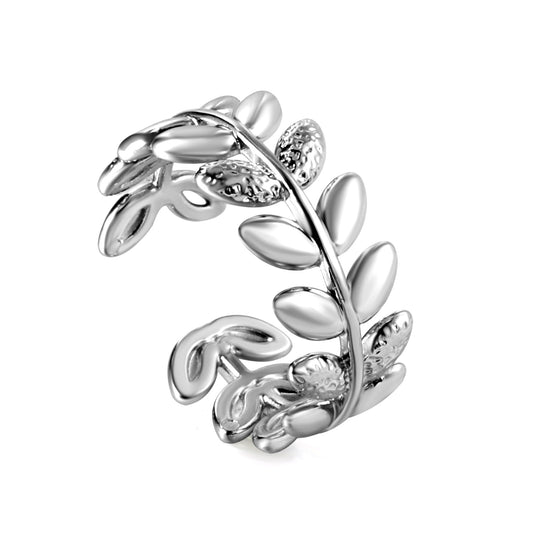 leaf-open-ring-silver-wholesale