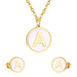 letter a jewelry gold stainless-A