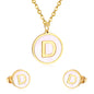 letter a jewelry gold stainless-D