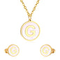 letter a jewelry gold stainless-G