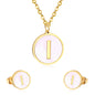 letter a jewelry gold stainless-I