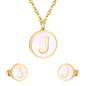 letter a jewelry gold stainless-J