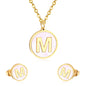 letter a jewelry gold stainless-M