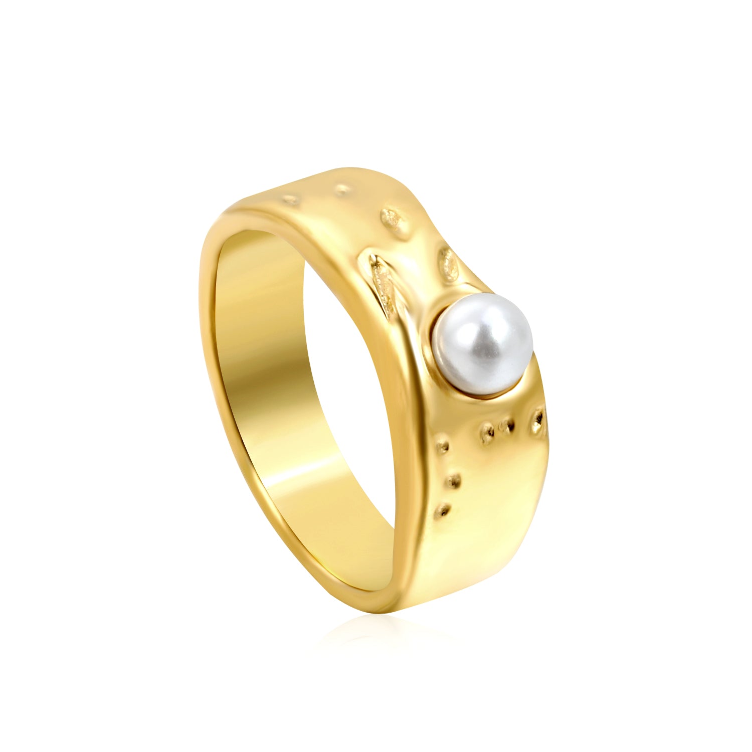 luxury-pearl-texture-ring-gold-wholesale